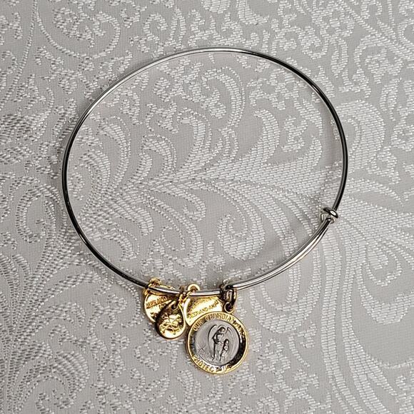 Alex and Ani women's bracelet Guardian Angel charm silver‎ tone protection help - Picture 3 of 5